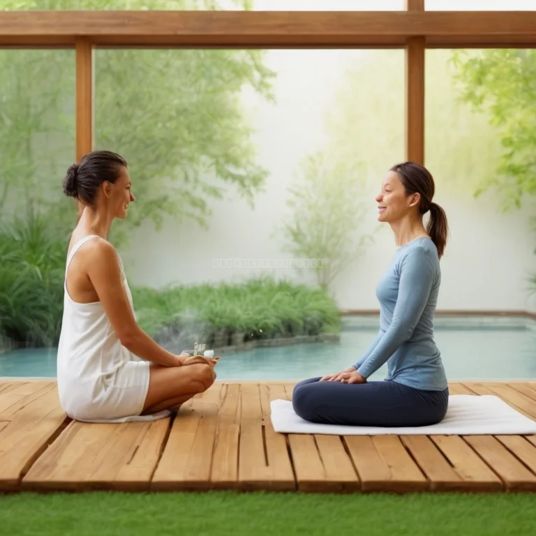 Personas disfrutando de un retiro wellness al aire libre